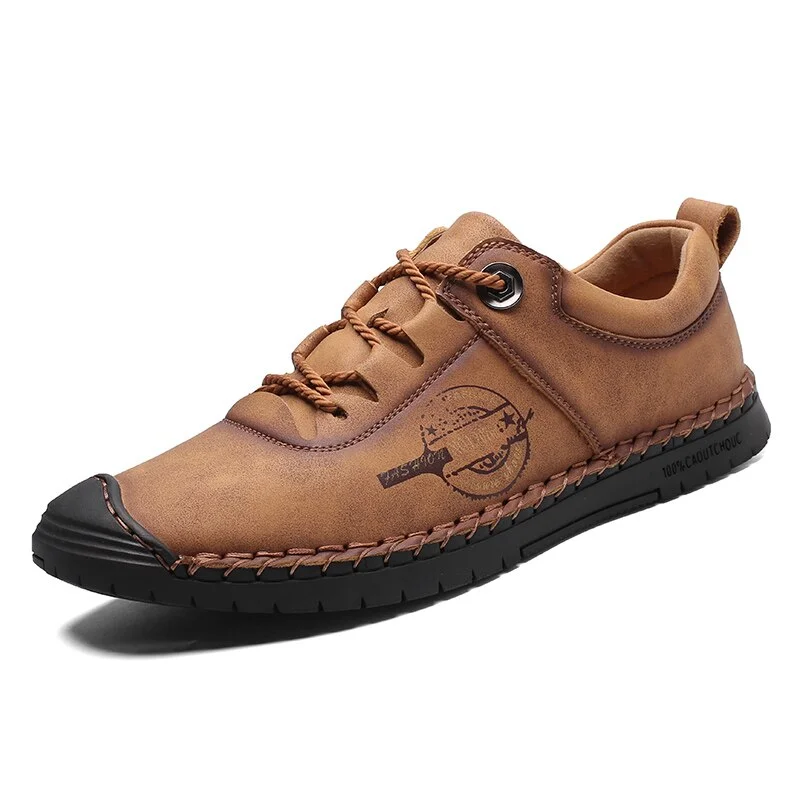 New Autumn Soft Men Casual Shoes Leather Handmade Men Loafers  Rome Designer style Flat Moccasins Outdoors Men Sneakers 38-46