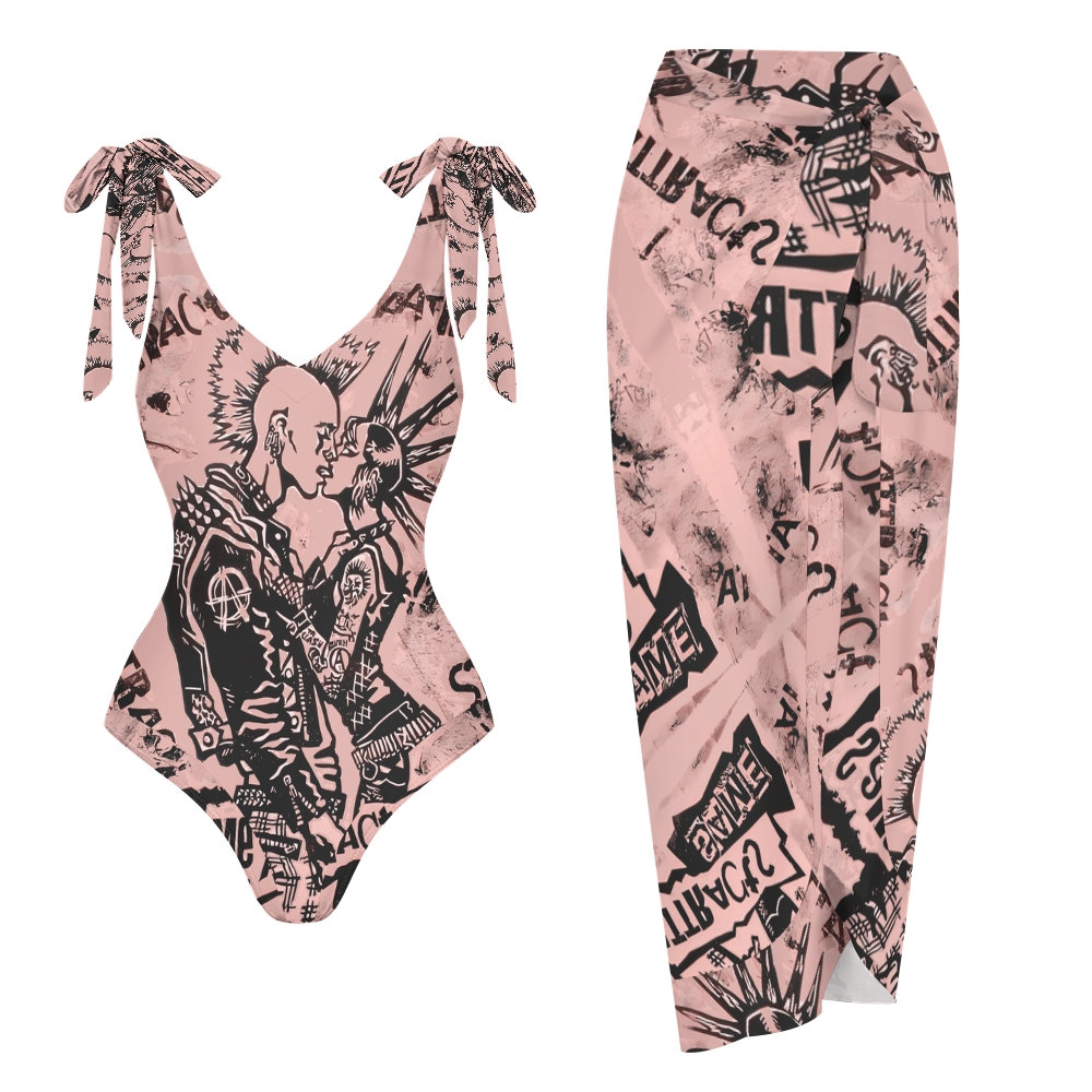 Women's Printed One Piece Swimsuits and Cover Ups