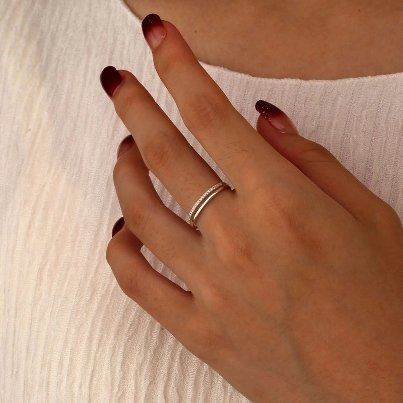 925 Sterling Silver Geometric Rings