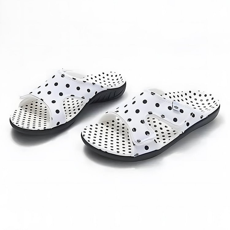 Luckstylish™ Women's Trendy Polka Dot Velcro Sandals