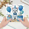 6Pcs chiens-bricolage carte de voeux