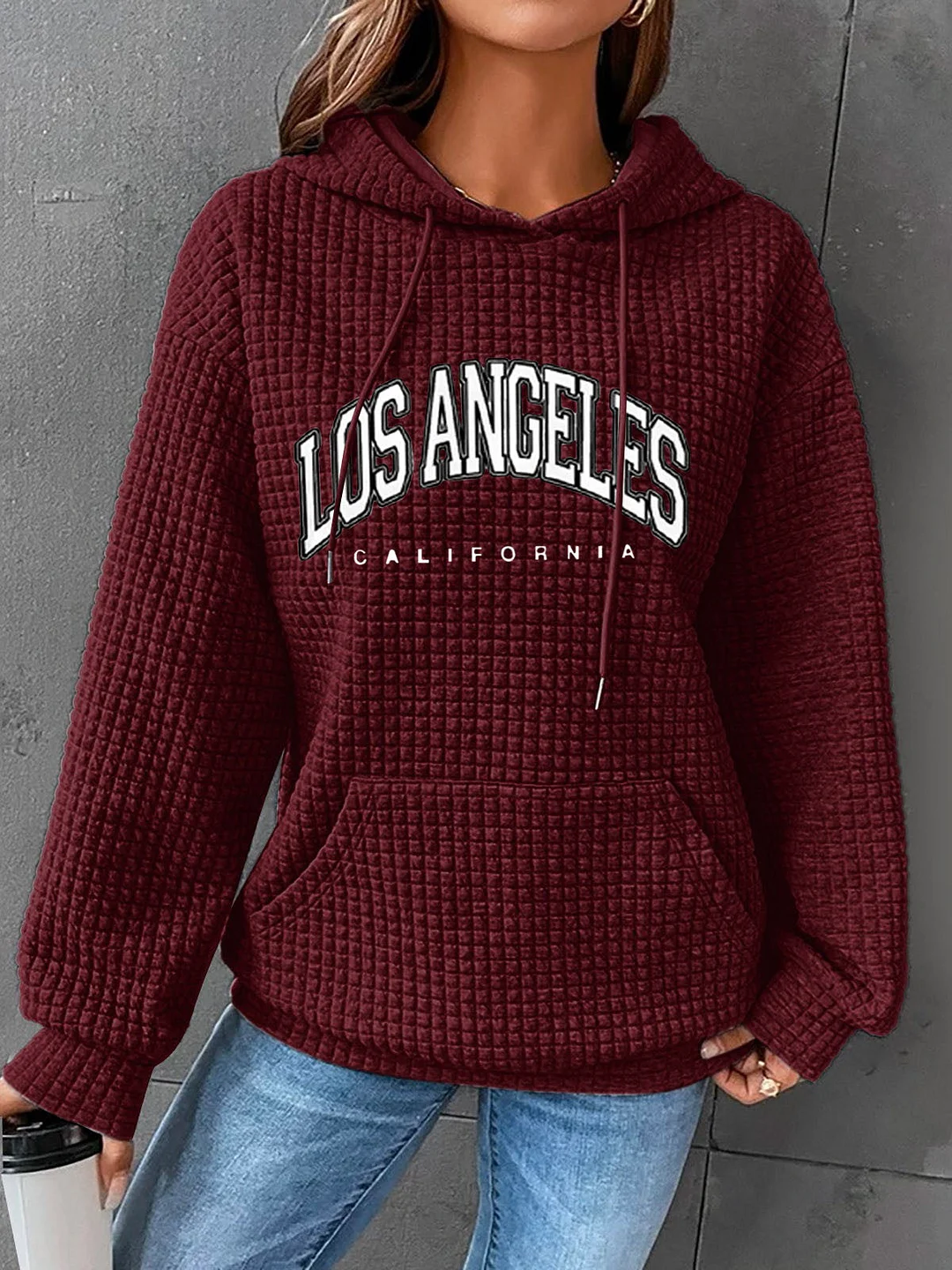 Women's Graphic Printed Solid Color Scoop Neck Long Sleeve Top
