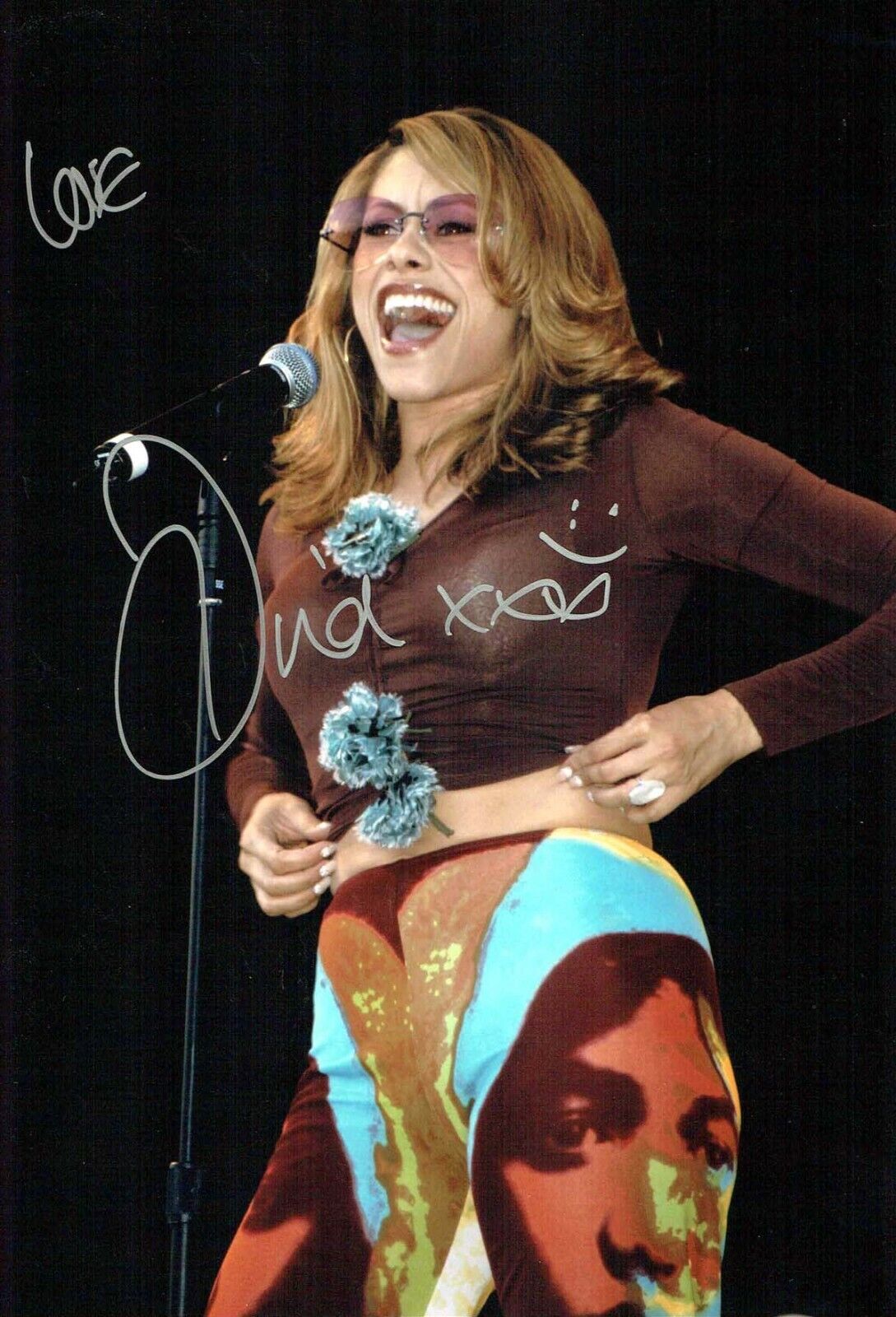 Dina CARROLL Signed Autograph 12x8 Photo Poster painting AFTAL COA American Singer Actress