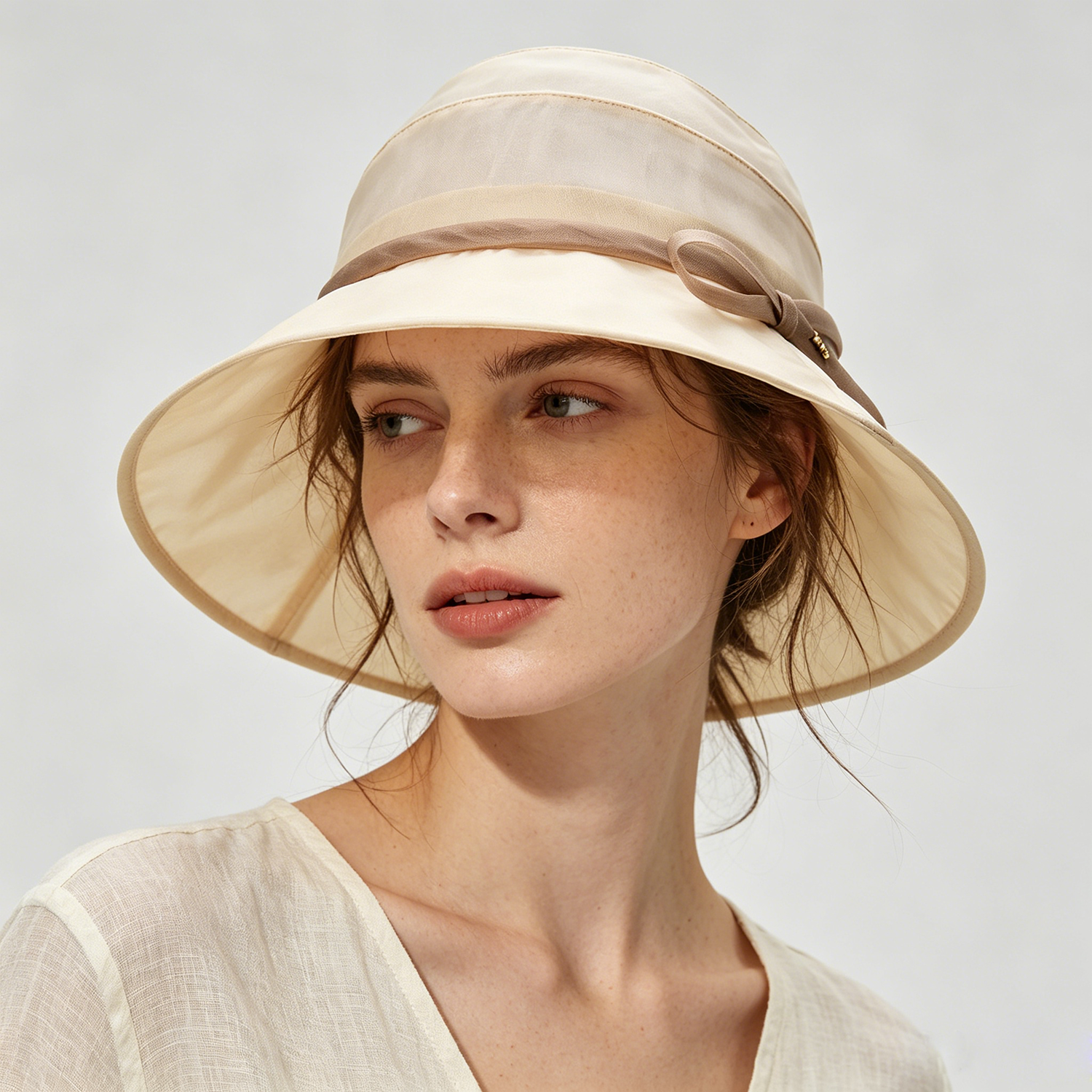 100% Silk Bucket Hat Sun Protection Lightweight for Women REAL SILK LIFE