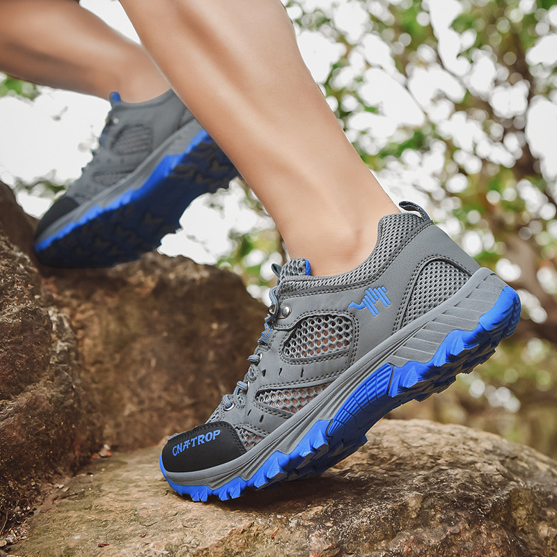 Men's sports shoes, breathable mesh shoes, outdoor work safety shoes, climbing shoes, sports sandals, travel hiking shoes