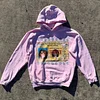 Casual ID print solid color hoodie