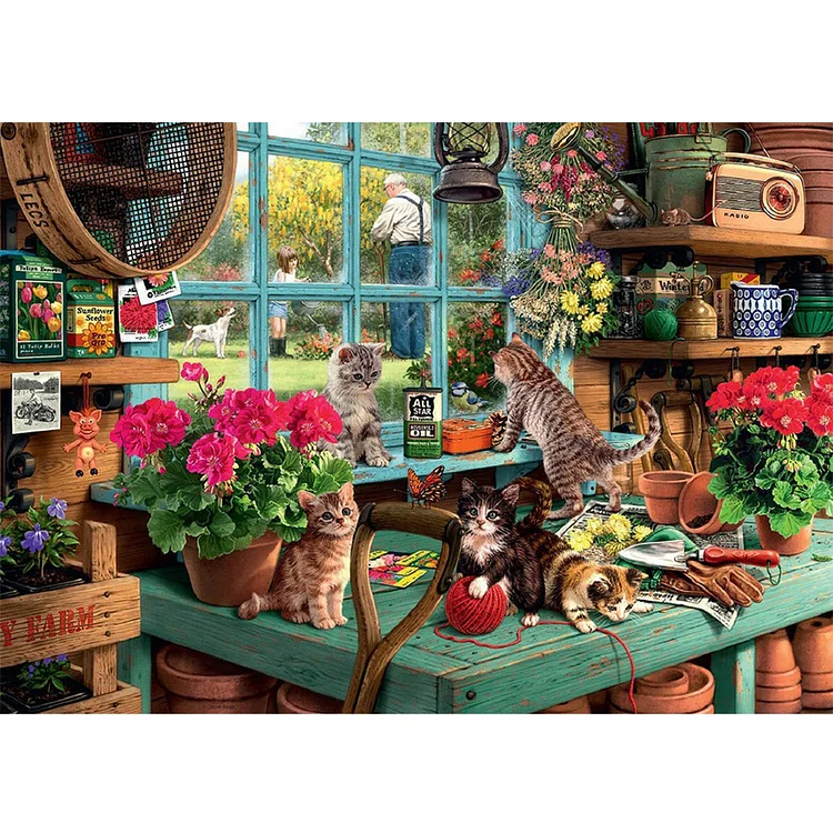 5D DIY Diamond Painting | - Full Drill Round Diamond Painting Cat(60*45CM)