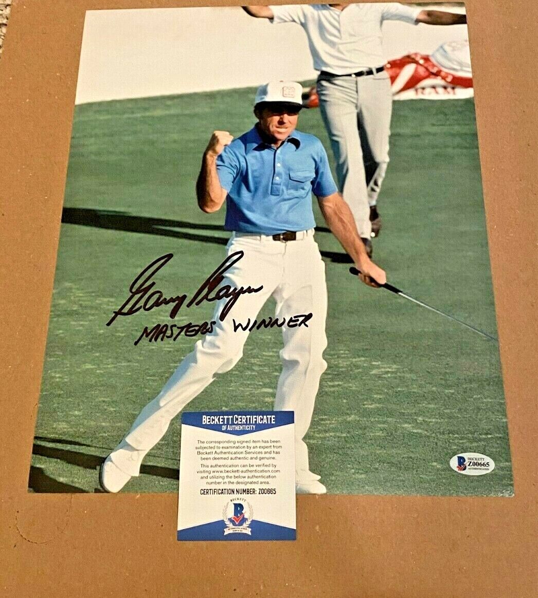 GARY PLAYER SIGNED 11X14 Photo Poster painting W/INSCRIPTION BECKETT CERTIFIED