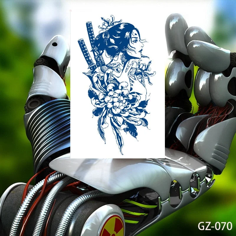 Temporary Waterproof Tattoo Stickers Talisman Get Love Disaster Elimination Juice Ink Men Women Chest Body Arm Fake Tatoo Beauty