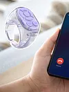 Scrolling Ring Remote Control Page Turner BT Camera Remote Fingertip Wireless Scroller Page Turner Clicker Compatible for iPhone Android Phone