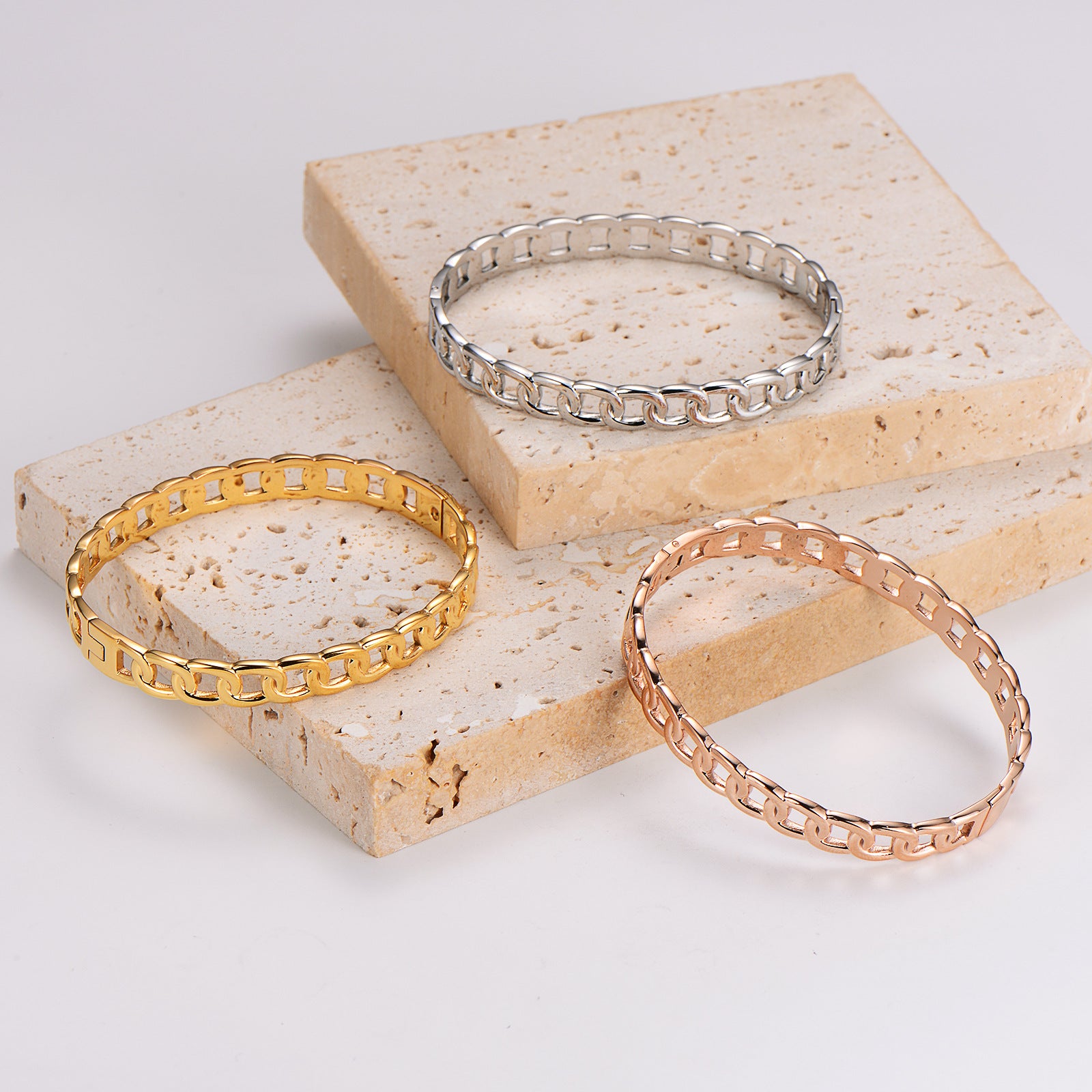 Aml Stainless Steel Hot-Selling Fashion Exquisite Versatile Diamond Bracelet Female Niche