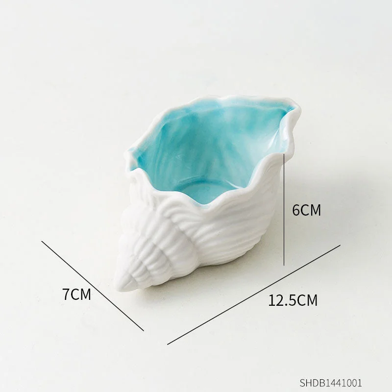 Christmas Gift Sea Shells Decoration Desk Accessories Ceramic Storage Nordic Room Decor Home Decor Accessories for Living Room Christmas Gift