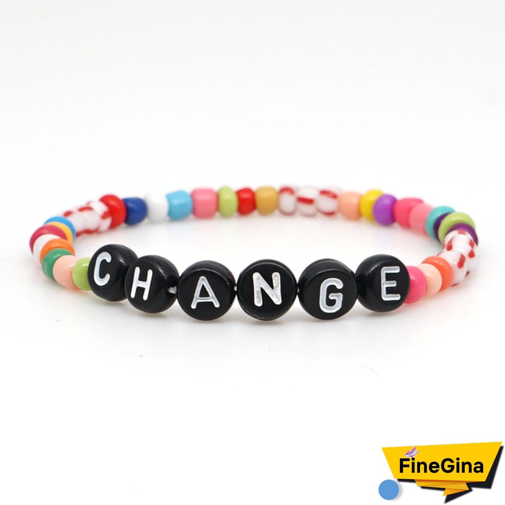 Personalized Saying Alphabet Bead Word Kandi Bracelets