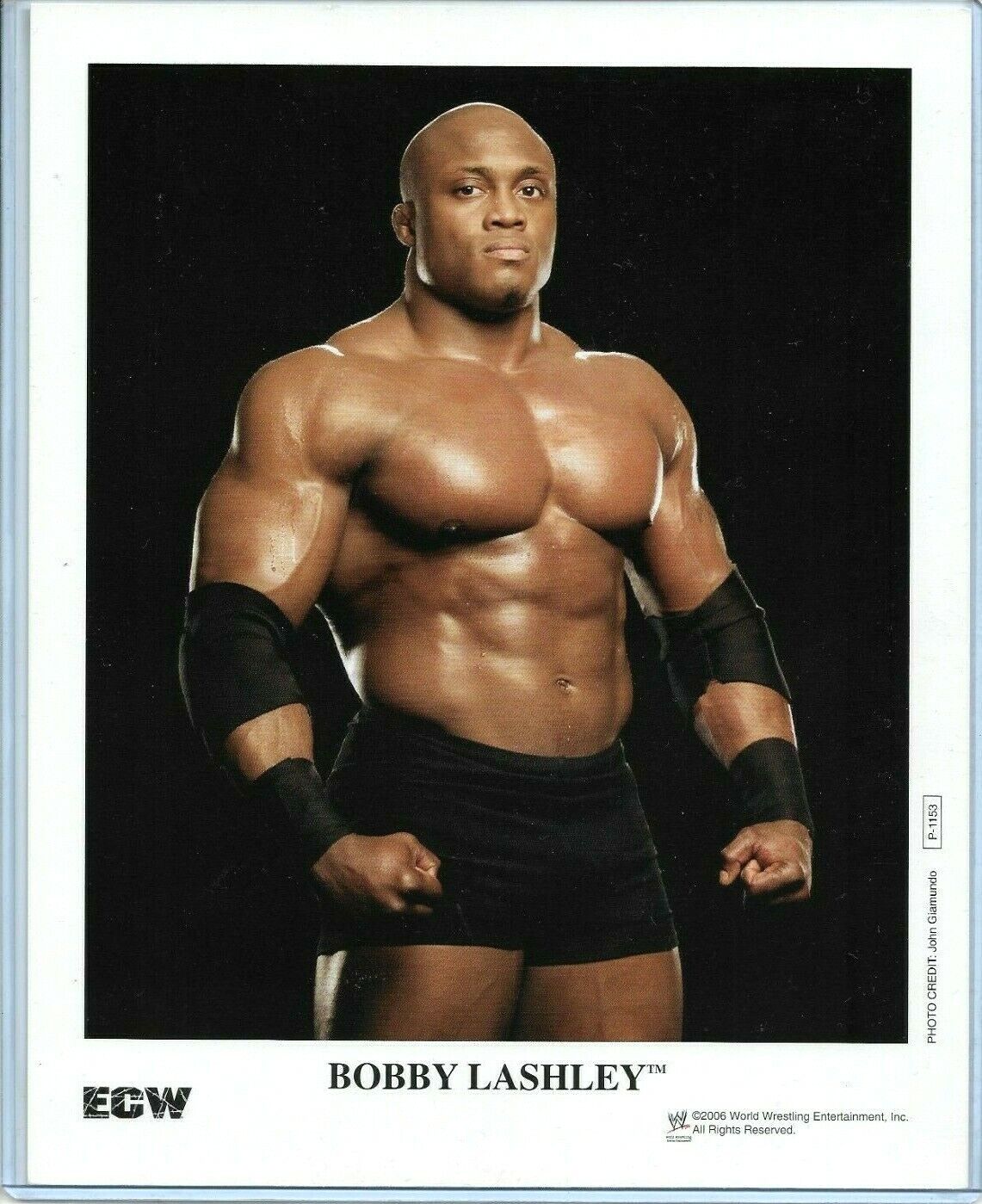 ECW BOBBY LASHLEY P-1153 OFFICIAL LICENSED AUTHENTIC ORIGINAL 8X10 PROMO Photo Poster painting