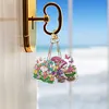 16pcs Garden Goblin DIY Diamond Painting Keychain Kit Single Side Craft
