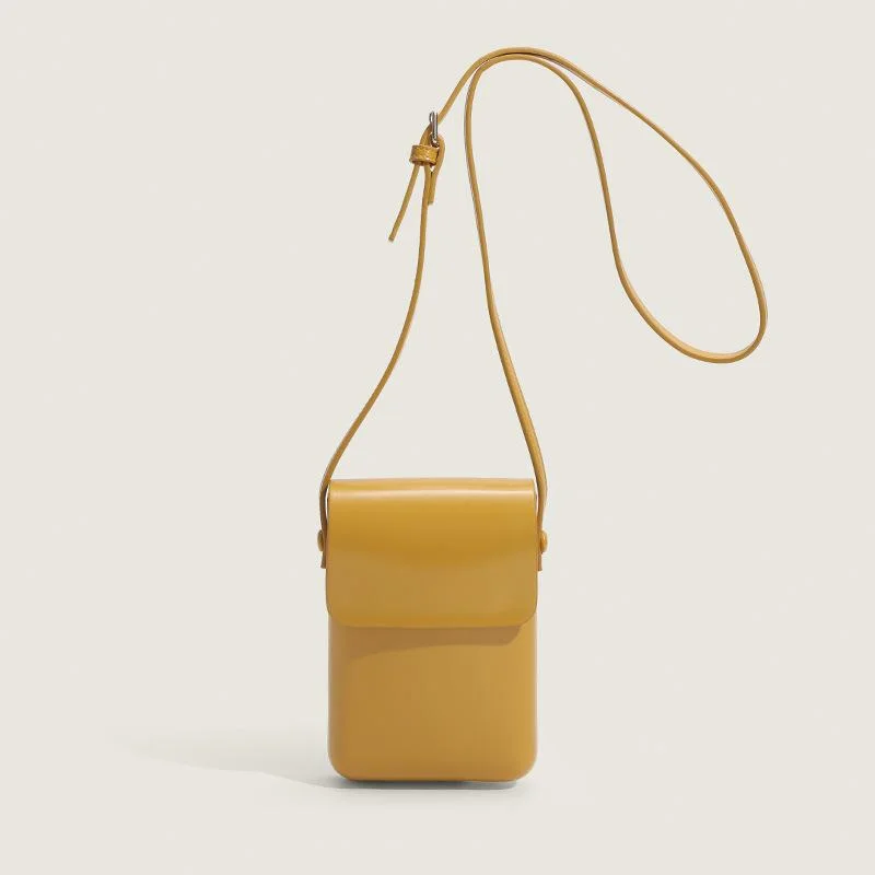 Small Crowd Joker Vertical Change Simple Mobile Phone Bag Box Bag Retro Female Texture Slung Bag