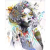 Abstract Girl  | Full Round Diamond Painting Kits