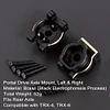 AMK TRX4 Brass Counterweight Black Coating Portal Axle Housing for 1/10 RC Crawler TRX6 TRX4 Upgrade Parts (6 in 1 Set)