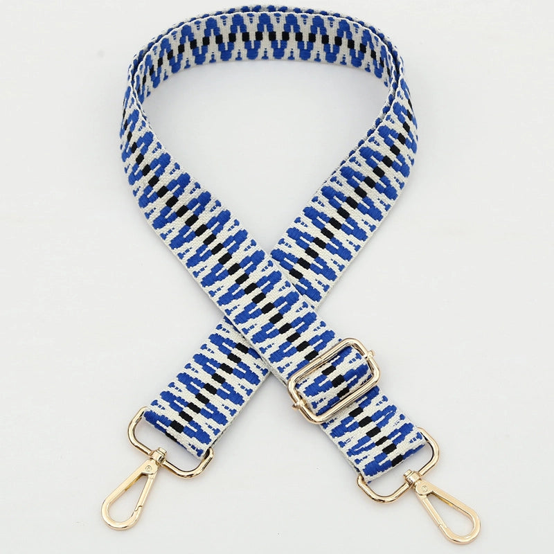 Polyester Cotton Stripe Bag Strap