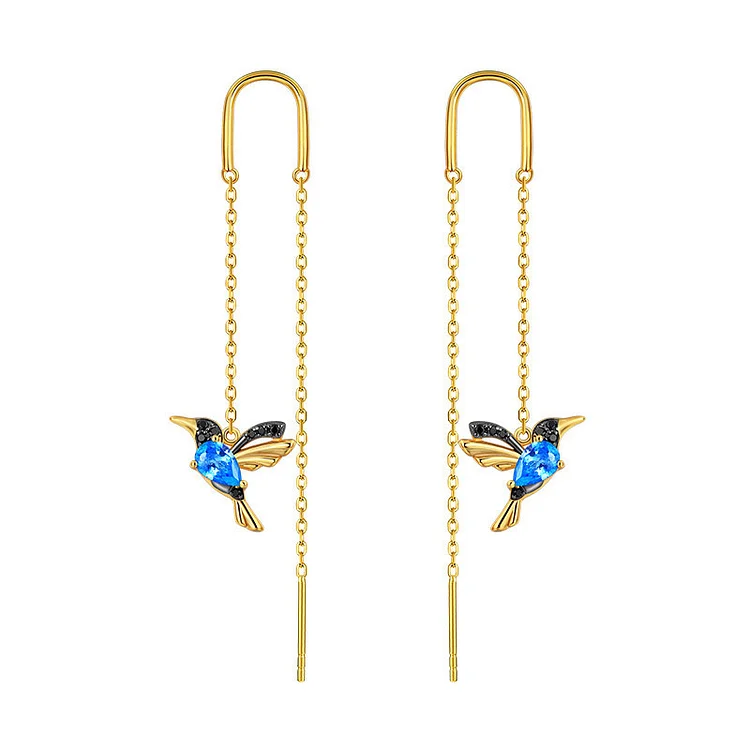 Swallow 925 Sterling Silver Earrings - Modakawa modakawa