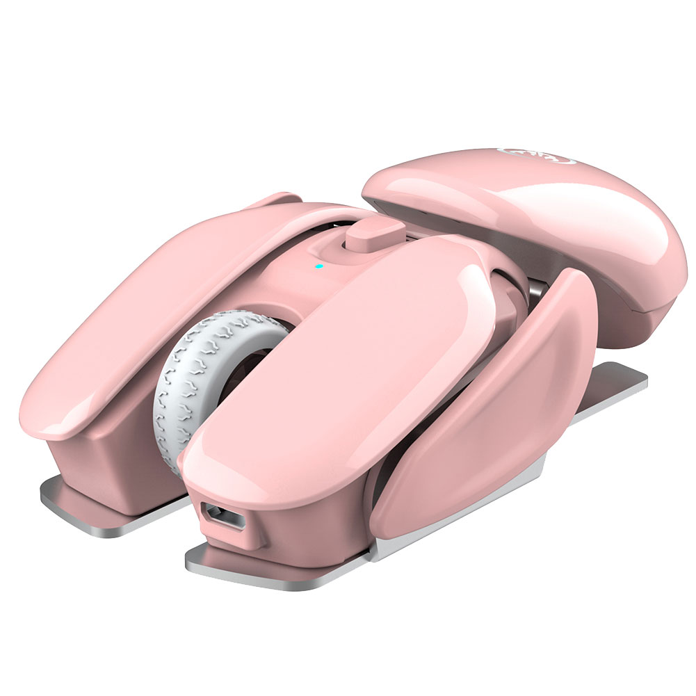 

T37 Wireless Mouse USB Ergonomic 1600dpi Office 2.4G Mouse for PC, Pink, 501 Original