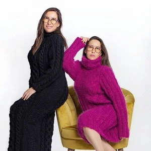 pornhint Pornhint Pink Hand Knitted Mohair Dress, Elegant Mohair  Turtleneck, Mohair Tunic, Women Knit Dress, Big Turtleneck Winter Sweaterdress, Fuzzy Mohair