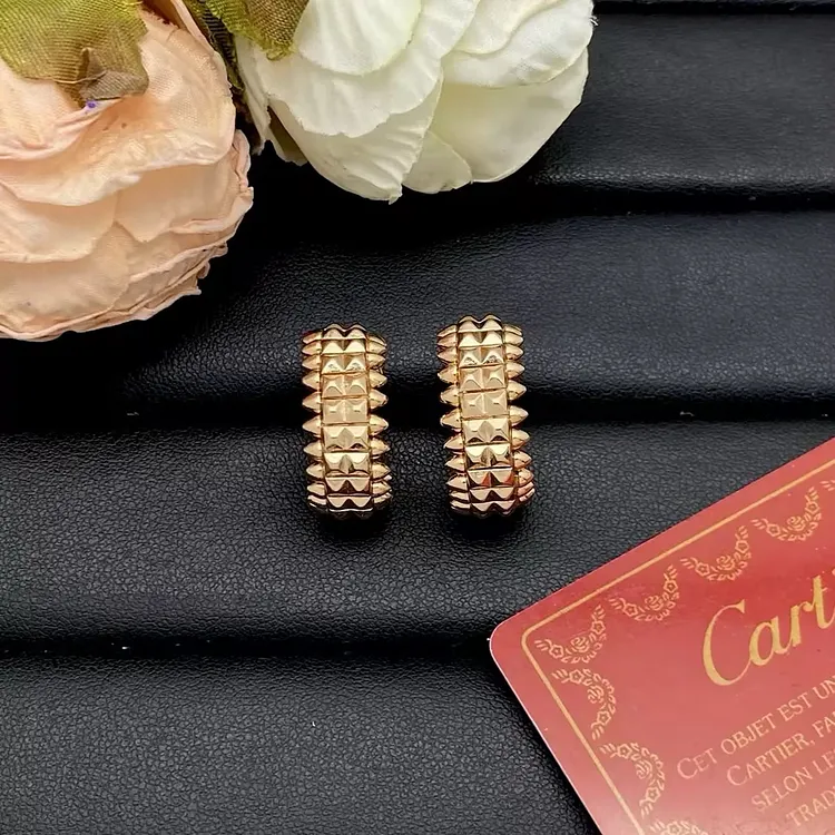 2026 Trends 925 Sterling Silver Earrings Woman Luxury Designer Rivet Bullet Earring Fashion Jewelry for Ladies Date Accessories