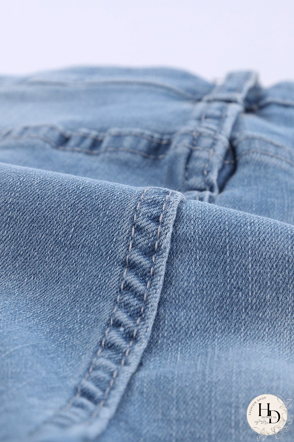 Women's High-Waisted Distressed Denim Shorts