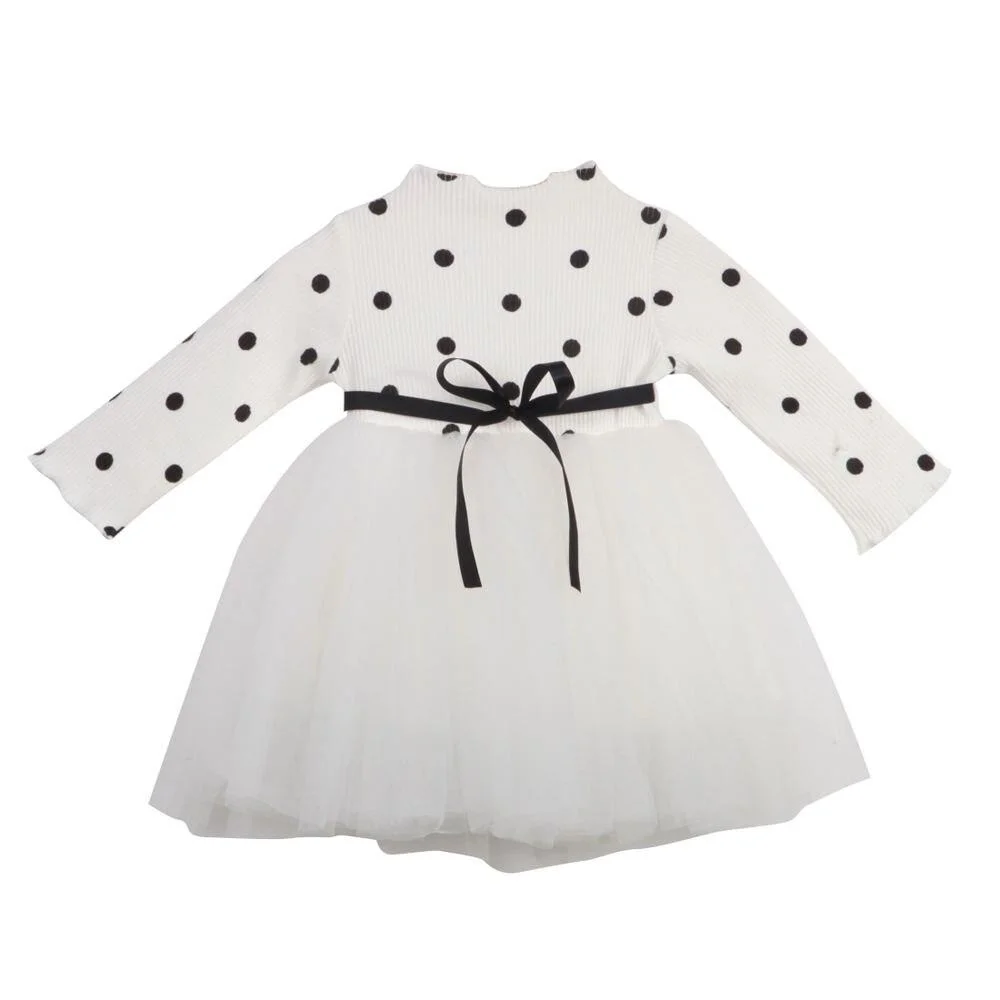 Baby Girl Dress Girls Winter Clothes Long Sleeve Polka Dot Toddler Autumn Winter Clothing Costume Kids Dresses For Girls 1 5T