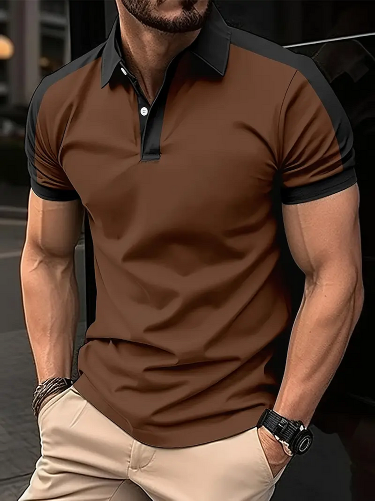 Large Size Men'S Casual Sports POLO Shirt & Business Elegant Temperament Blouse & Comfortable Fashion Blouse