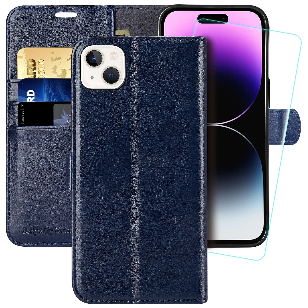 MONASAY Wallet Case for iPhone 15 Plus