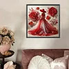 Elegante Dame - speziell geformte Diamond Painting - 30*30cm