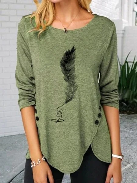 Casual Cotton Printed Shirts & Tops