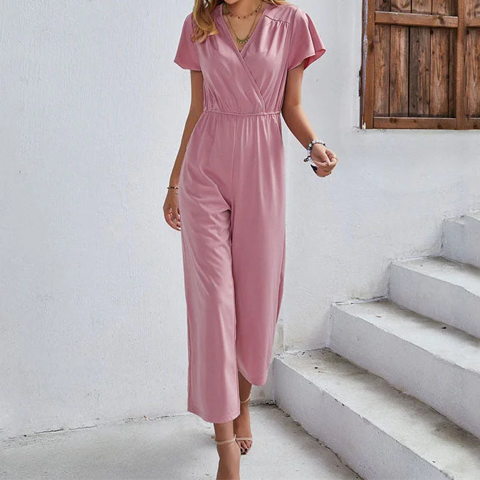 Women's Jumpsuit V-Neck Fashionable Jumpsuit Outfits
