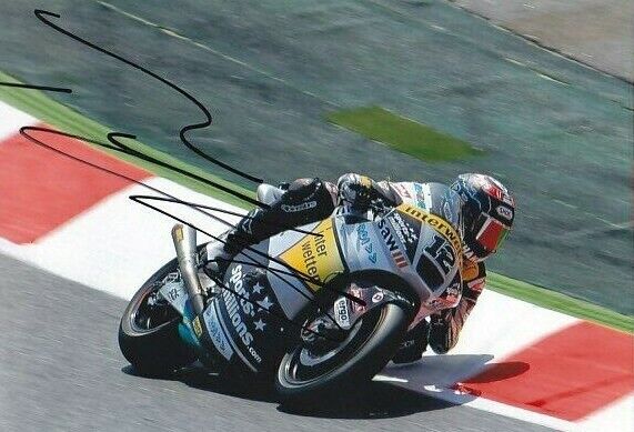 TOM LUTHI Signed Moto2 INTERWETTEN-PADDOCK Colour Photo Poster painting