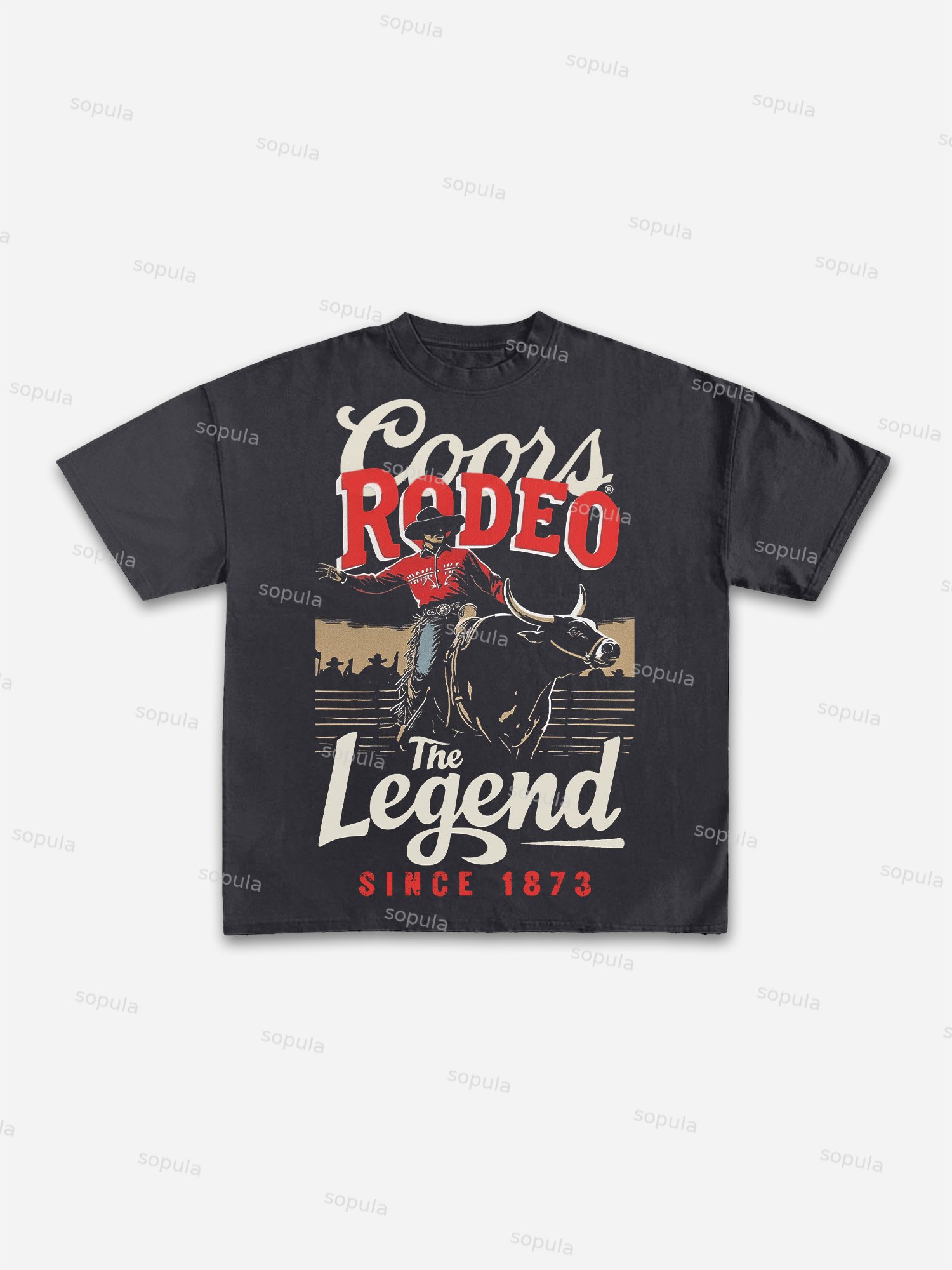 Coors Cowboys Rodeo Classic Graphic Cotton T-shirt - Sopula｜Premium Graphic Tees & Graphic Clothing