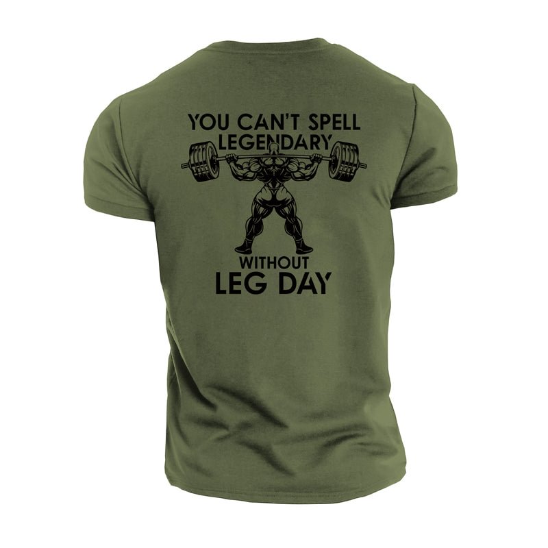 Cotton Leg Day Graphic T-shirts tacday