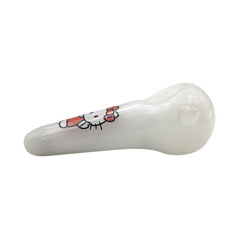 Hello Kitty Smoking Hand Pipe Glass Spoon Pipe