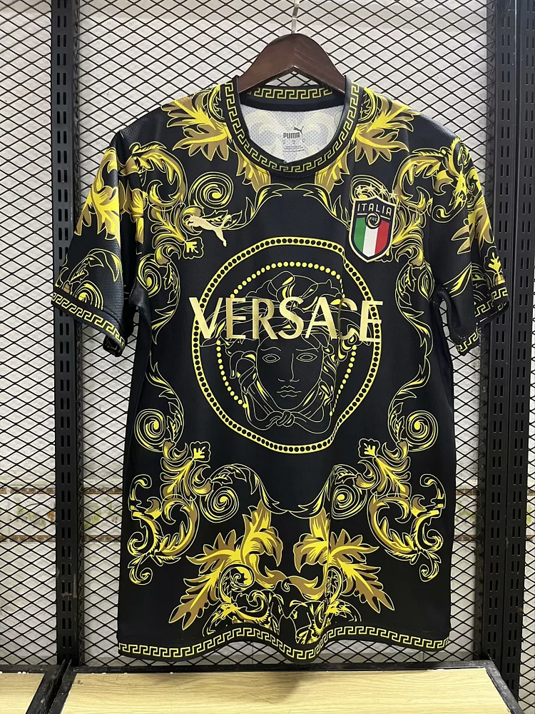 2024 Italy Black and Gold Special Edition Jersey