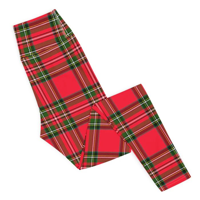 Tartan Christmas Yoga Leggings-1013