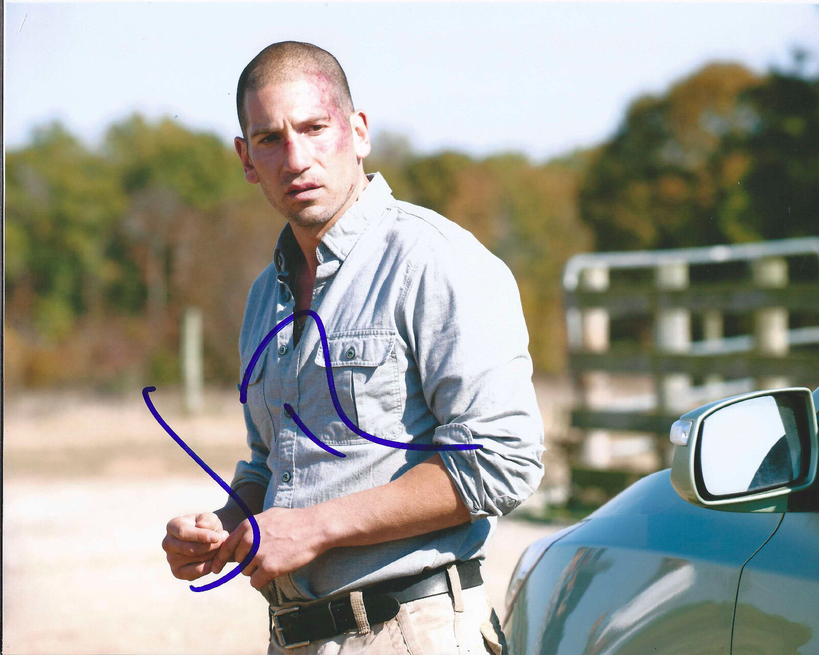 JON BERNTHAL HAND SIGNED AUTHENTIC THE WALKING DEAD 'SHANE' 8X10 Photo Poster painting H w/COA