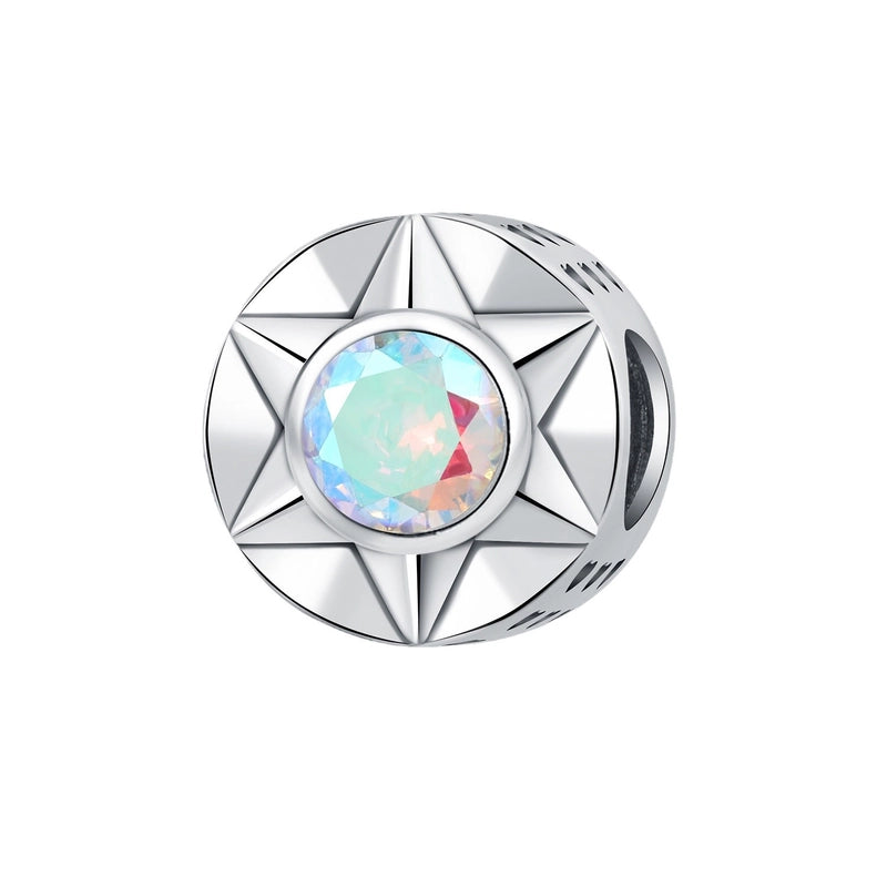 1 Piece Diameter 10mm 925 Sterling Silver Zircon Star Heart Shape Jewelry Accessories2