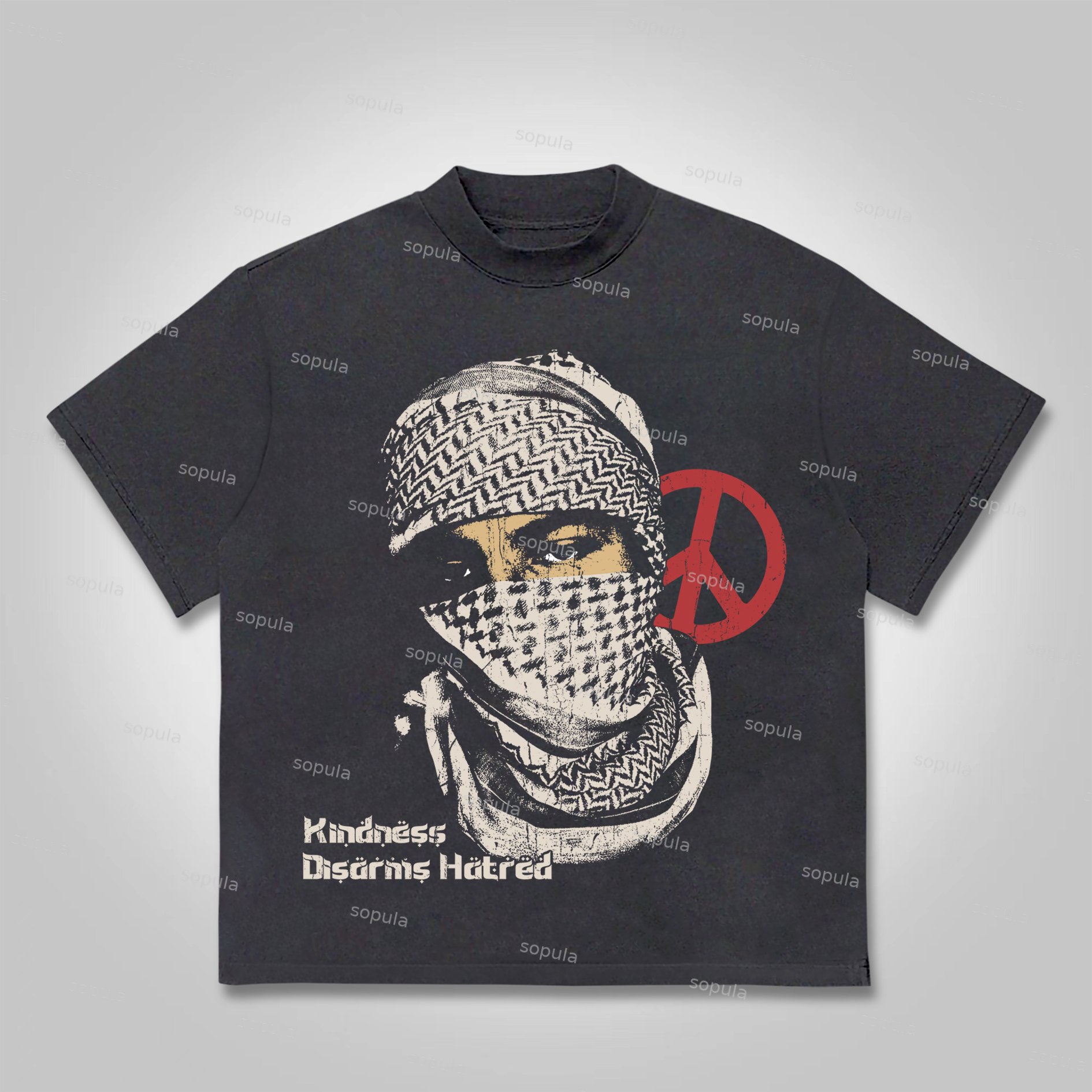 Sopula Kindness Disarms Hatred Graphic Cotton T-Shirt - SOPULA