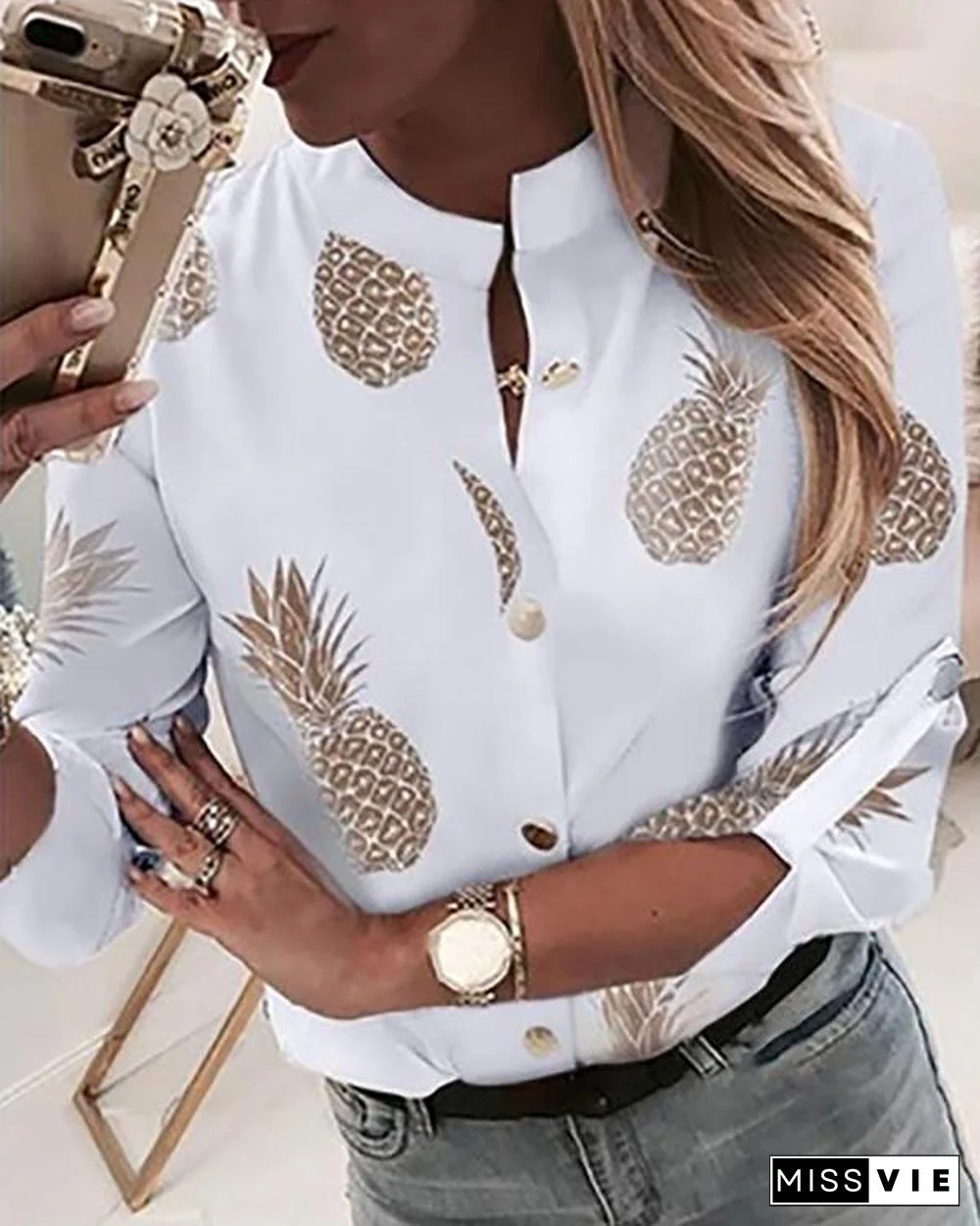 Women's Daily Shirt Casual Blouses