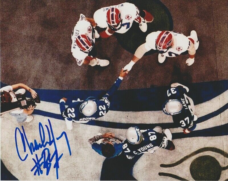 Charle Young Seattle Seahawks Autographed Signed 8x10 Photo Poster painting CFS