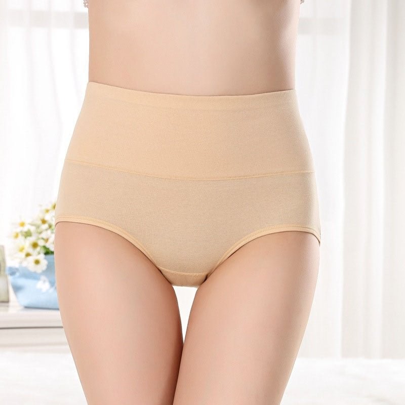 FallSweet Women Tummy Control Panties High Waist Cotton Briefs M to XXL Comfortable Underwear