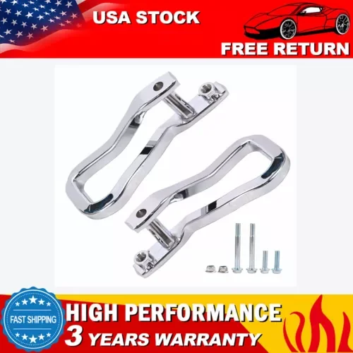 Dronehint Front Tow Recovery Hooks Chrome w/ Bolts 84195902 Fits 2019-2022 GMC Sierra 1500 (For: GMC) Parts