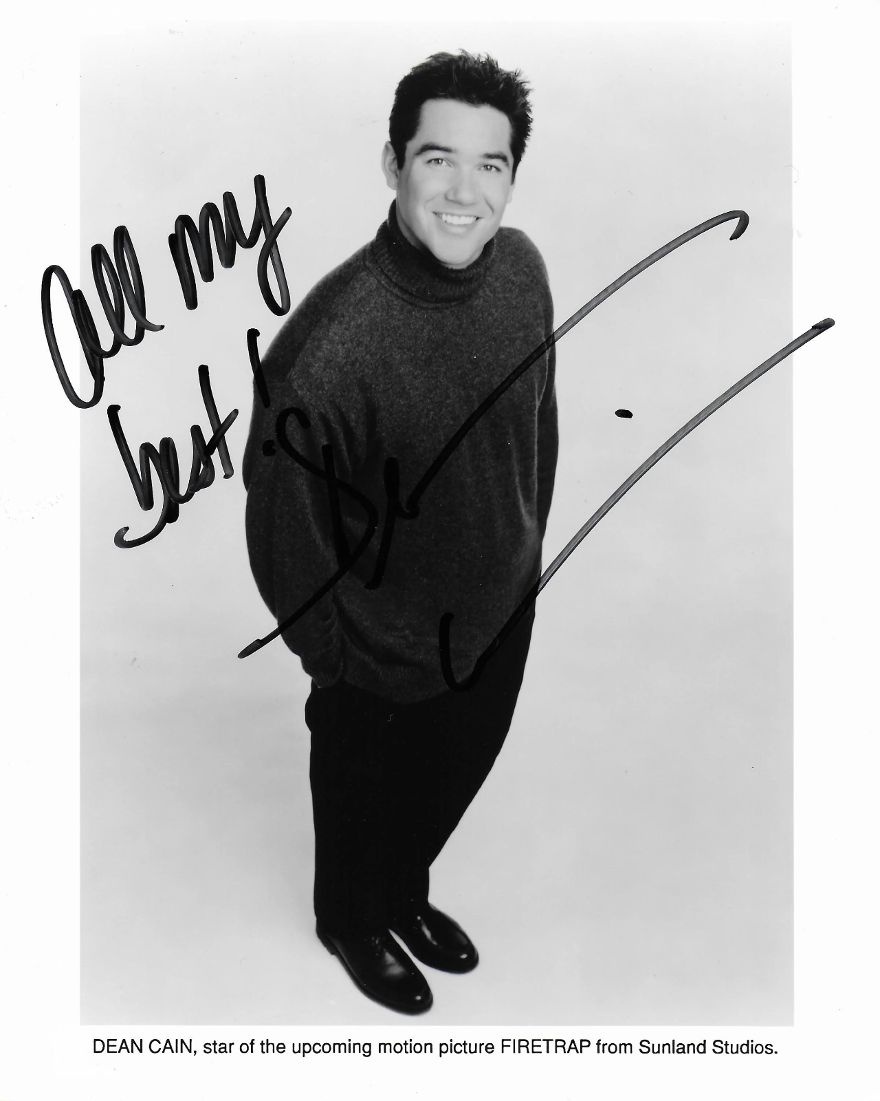 Dean Cain Firetrap Original Autographed 8X10 Photo Poster painting signed @ HShow