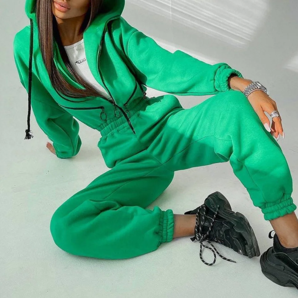 Women's Athletic Hooded Jumpsuit