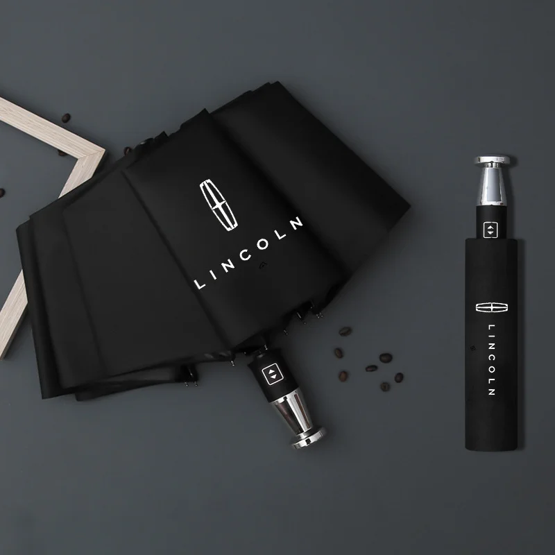  VIP business folding 10-bone black plastic umbrella